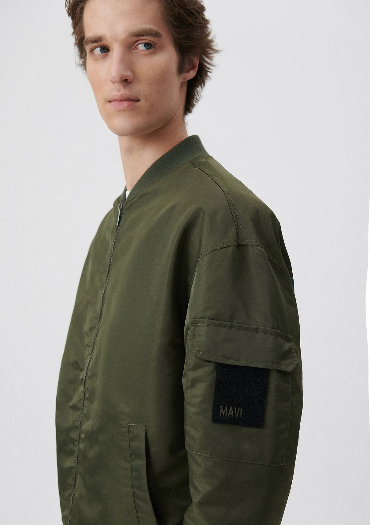 Khaki Bomber Jacket