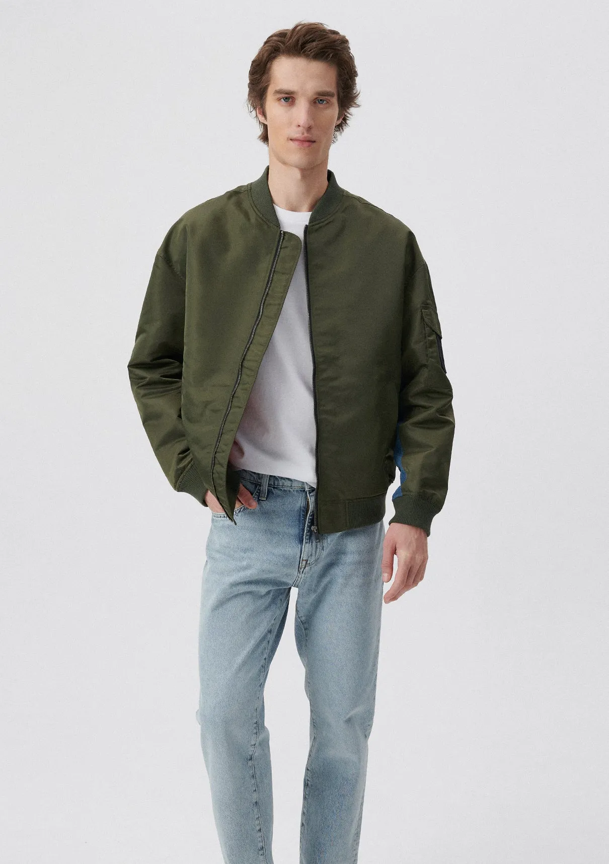 Khaki Bomber Jacket