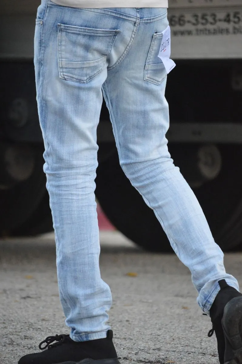 KIDS ULTRA STRETCH DENIM - ICE BLUE (DZTR-K-025)