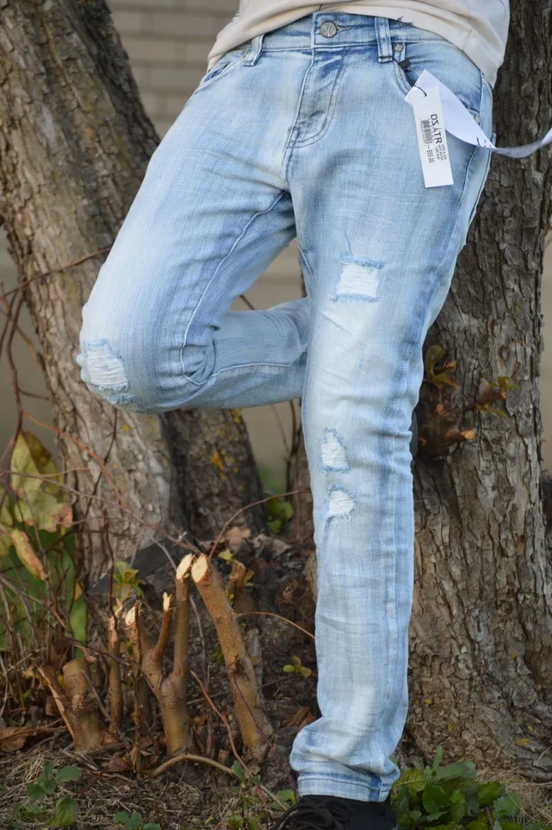 KIDS ULTRA STRETCH DENIM - ICE BLUE (DZTR-K-025)