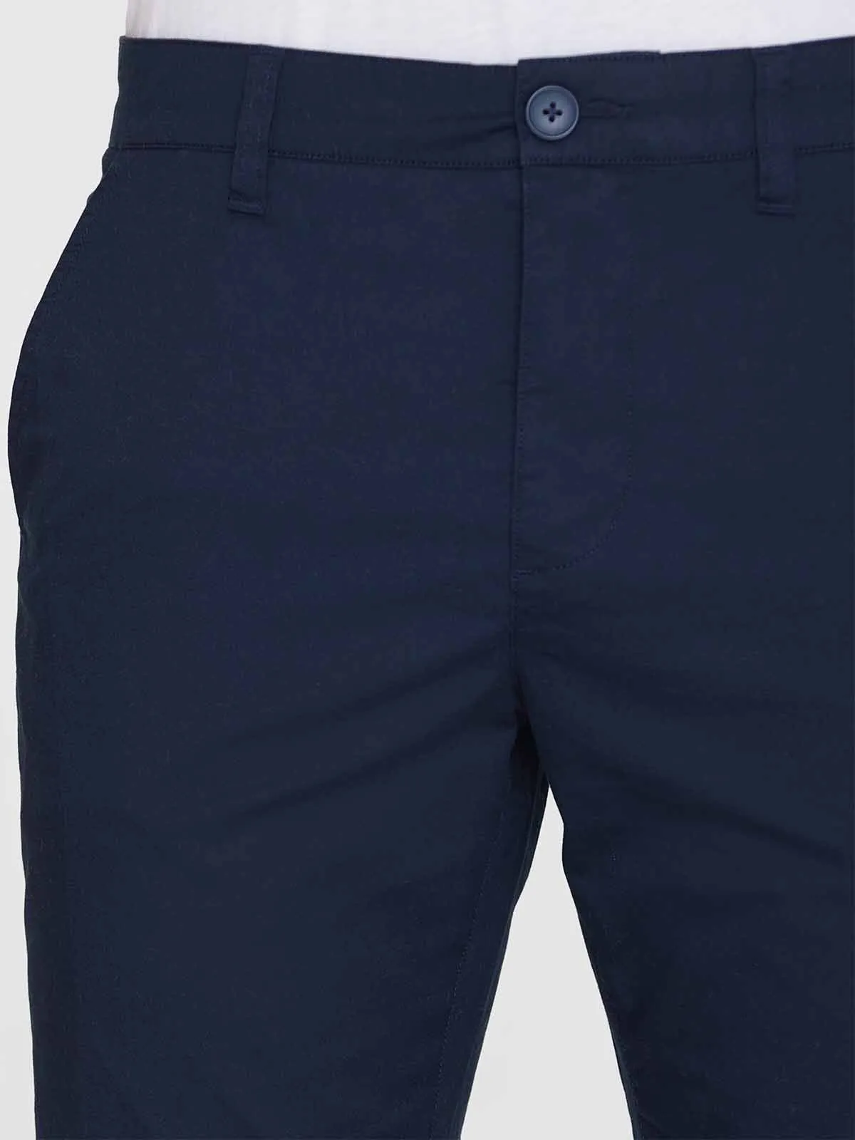 KNOWLEDGE COTTON APPAREL Chuck Regular Chino Poplin Shorts total eclipse