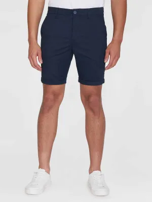 KNOWLEDGE COTTON APPAREL Chuck Regular Chino Poplin Shorts total eclipse