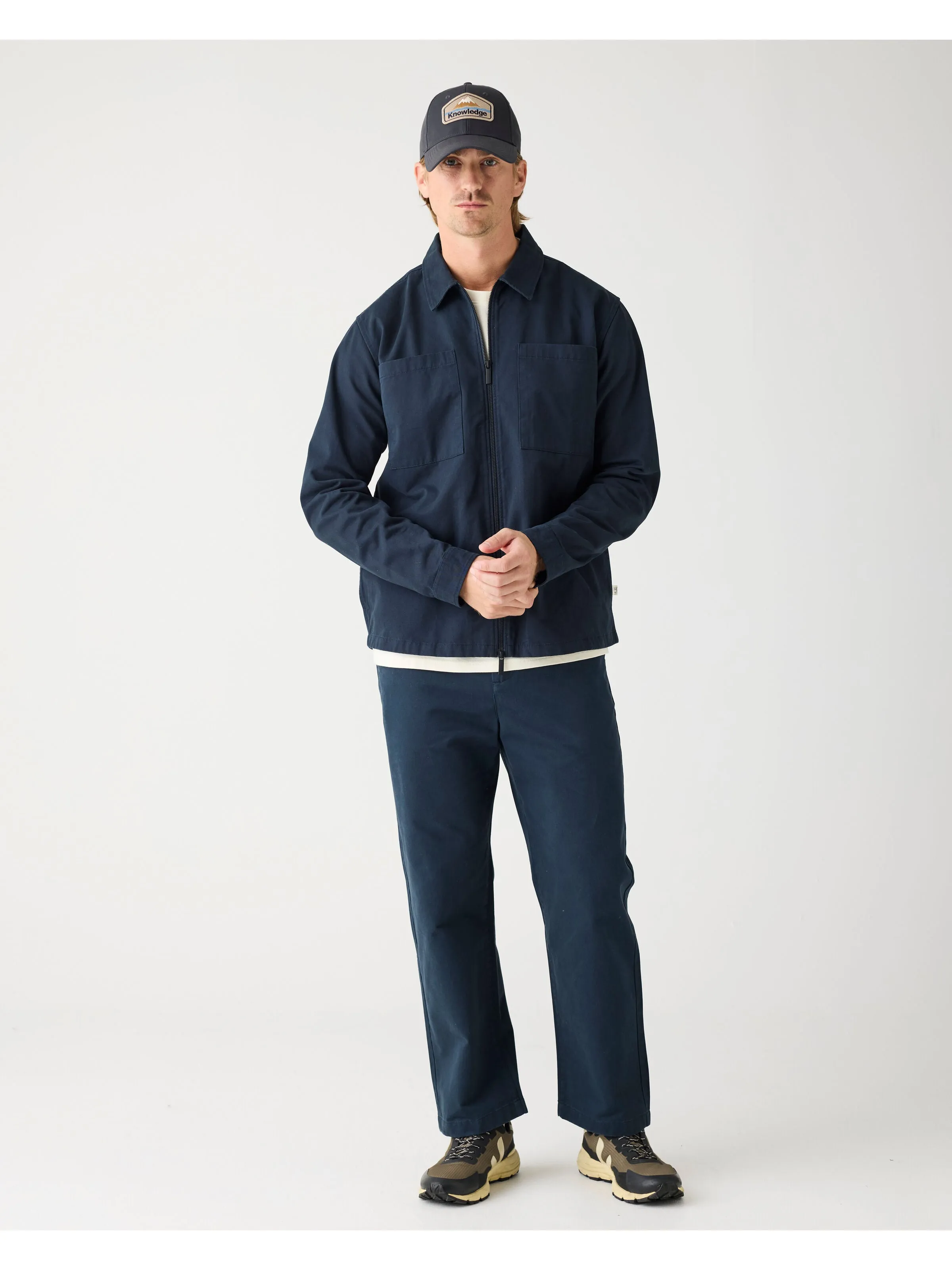 KNOWLEDGE COTTON APPAREL Flint Chino Twill Pants light feather gray