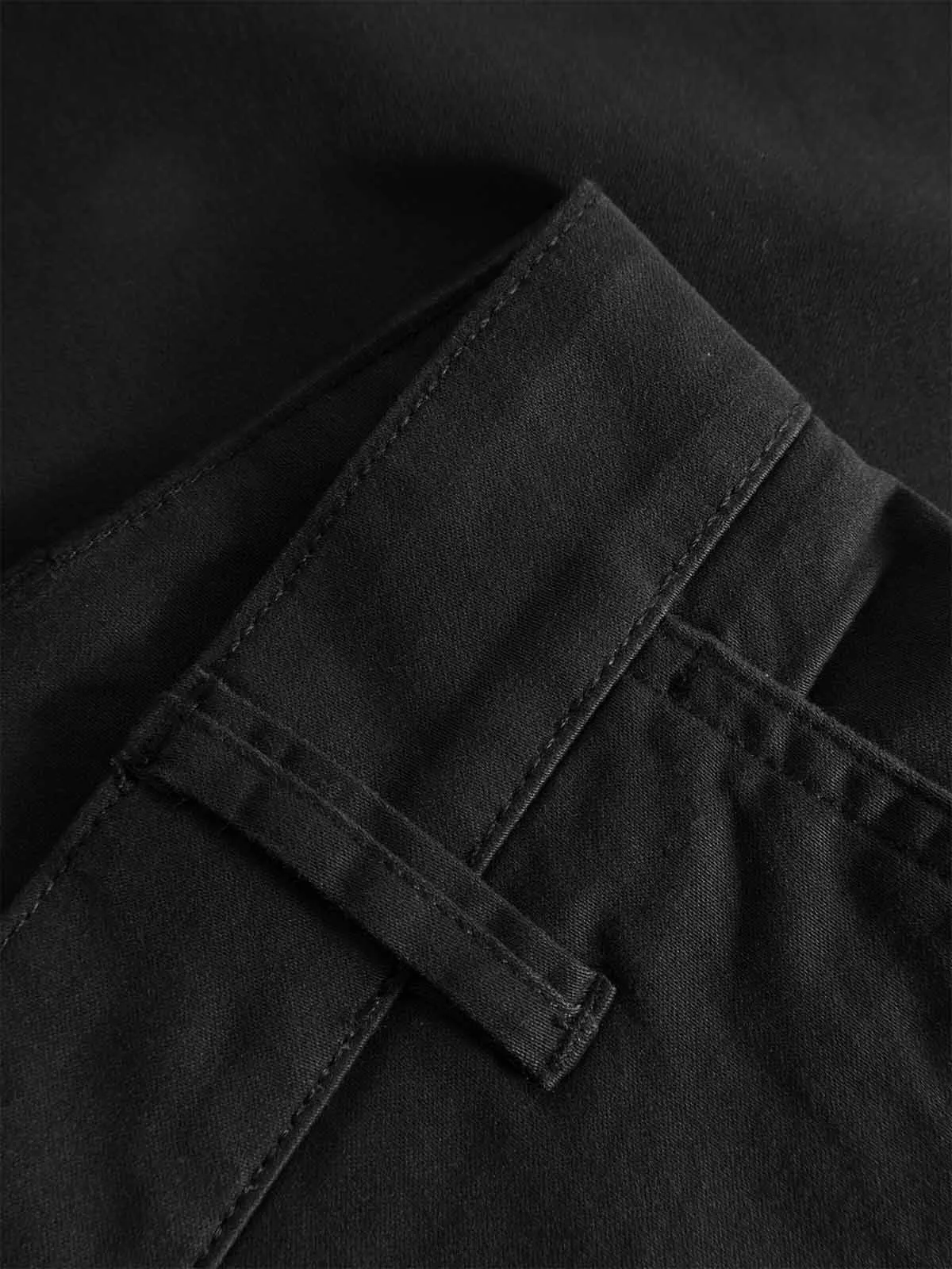 KNOWLEDGE COTTON APPAREL Luca Slim Twill Chino Pants black jet