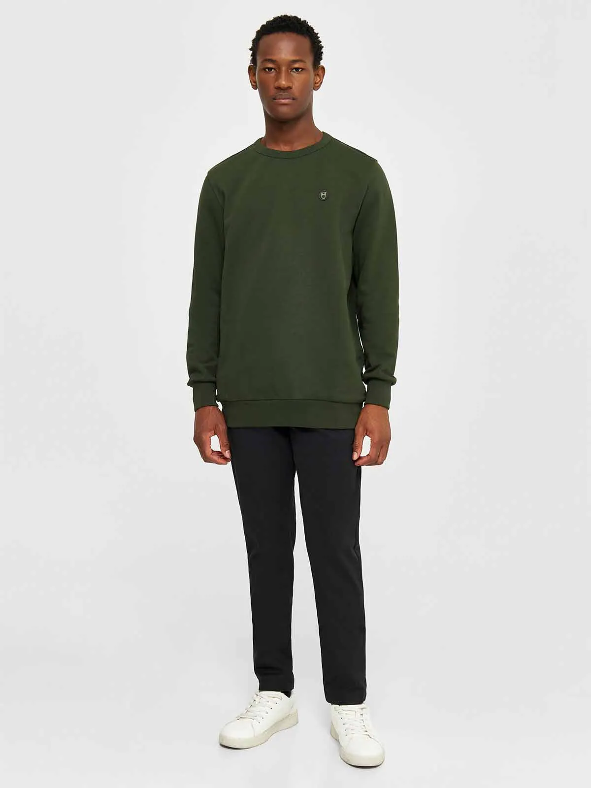 KNOWLEDGE COTTON APPAREL Luca Slim Twill Chino Pants black jet
