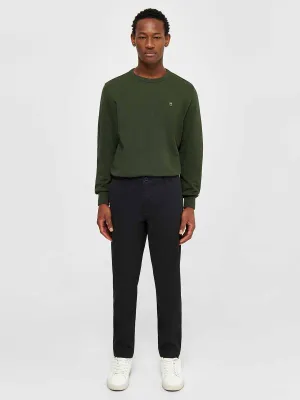 KNOWLEDGE COTTON APPAREL Luca Slim Twill Chino Pants black jet