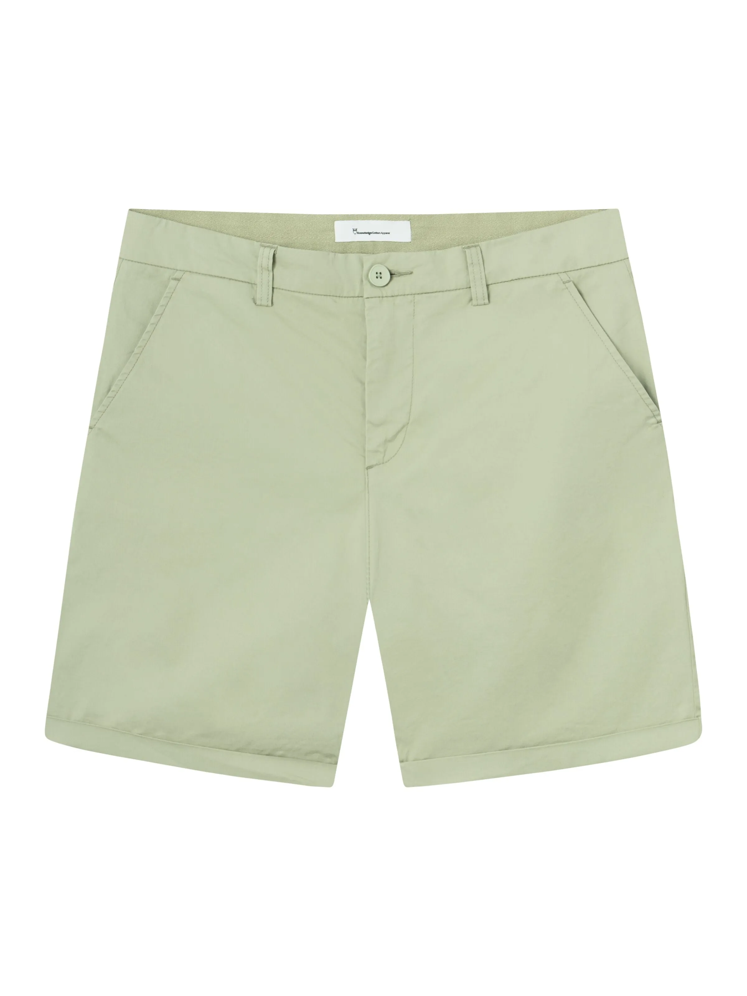 KNOWLEDGE COTTON APPAREL Regular Chino Poplin Shorts  swamp