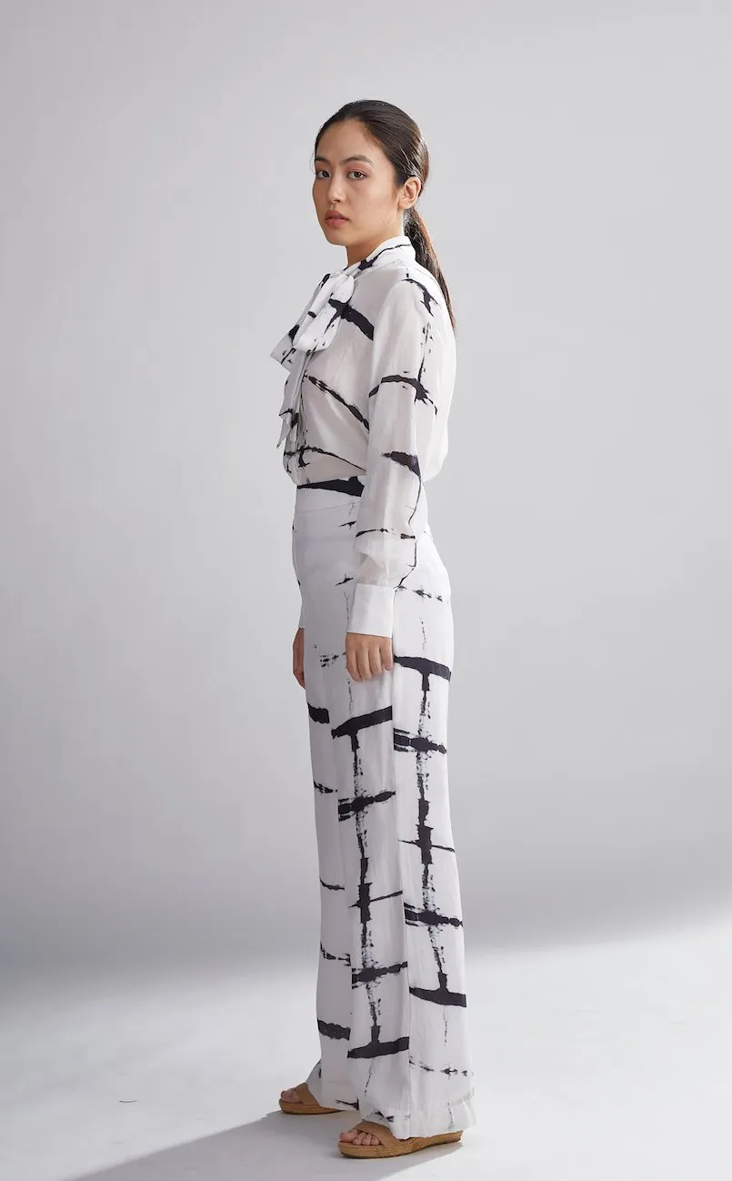 Koai   I   White And Black Shibori Pants
