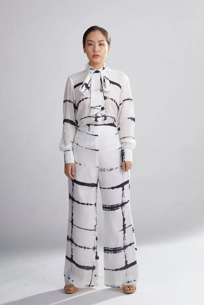 Koai   I   White And Black Shibori Pants