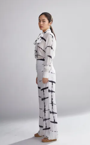 Koai   I   White And Black Shibori Pants