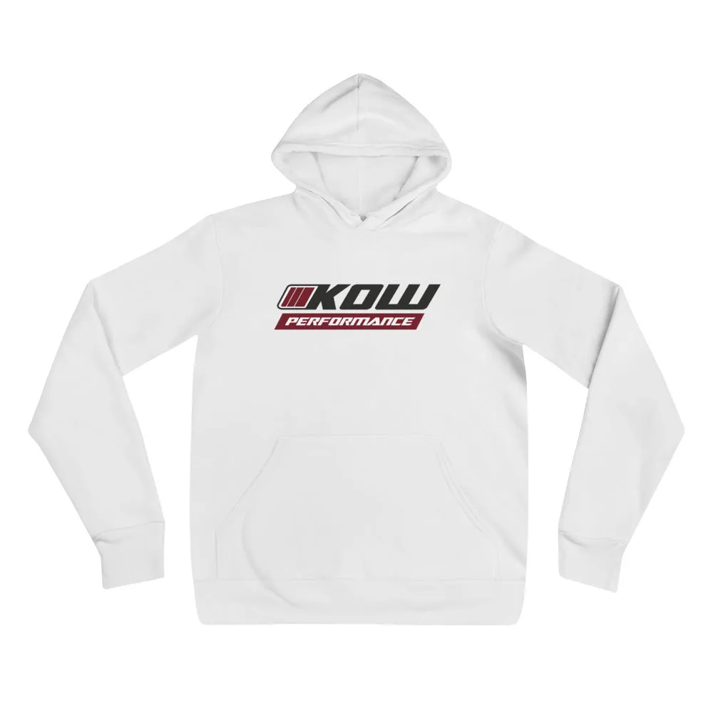 KOW Performance Unisex Hoodie (Black Logo)