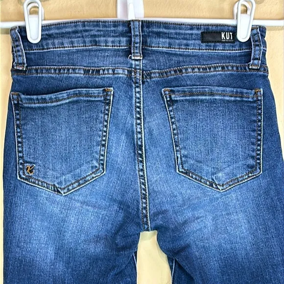 Kut From The Kloth Womens Skinny Jeans Connie Ankle Skinny High-Low Hem, Size 2