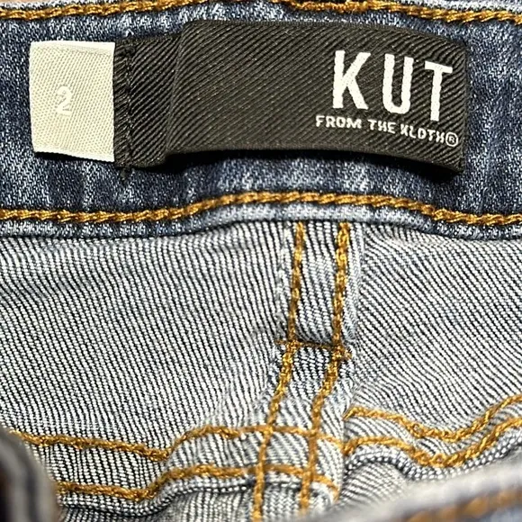 Kut From The Kloth Womens Skinny Jeans Connie Ankle Skinny High-Low Hem, Size 2