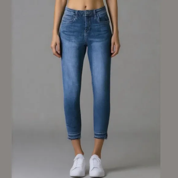 Kut From The Kloth Womens Skinny Jeans Connie Ankle Skinny High-Low Hem, Size 2
