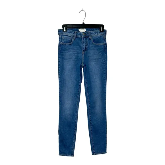 L'Agence blue skinny stretch ankle jeans size 25