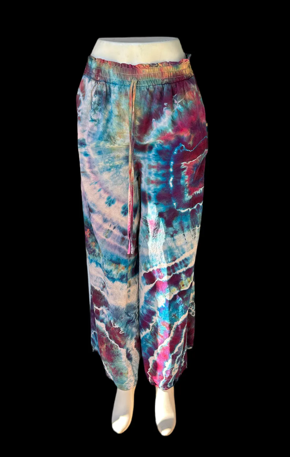 Large Strawberry Skies Flowy Pants
