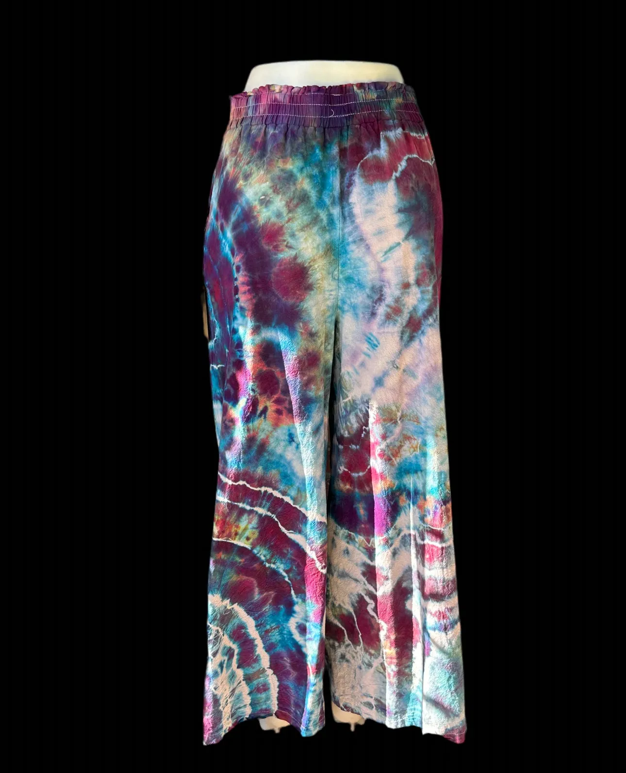 Large Strawberry Skies Flowy Pants