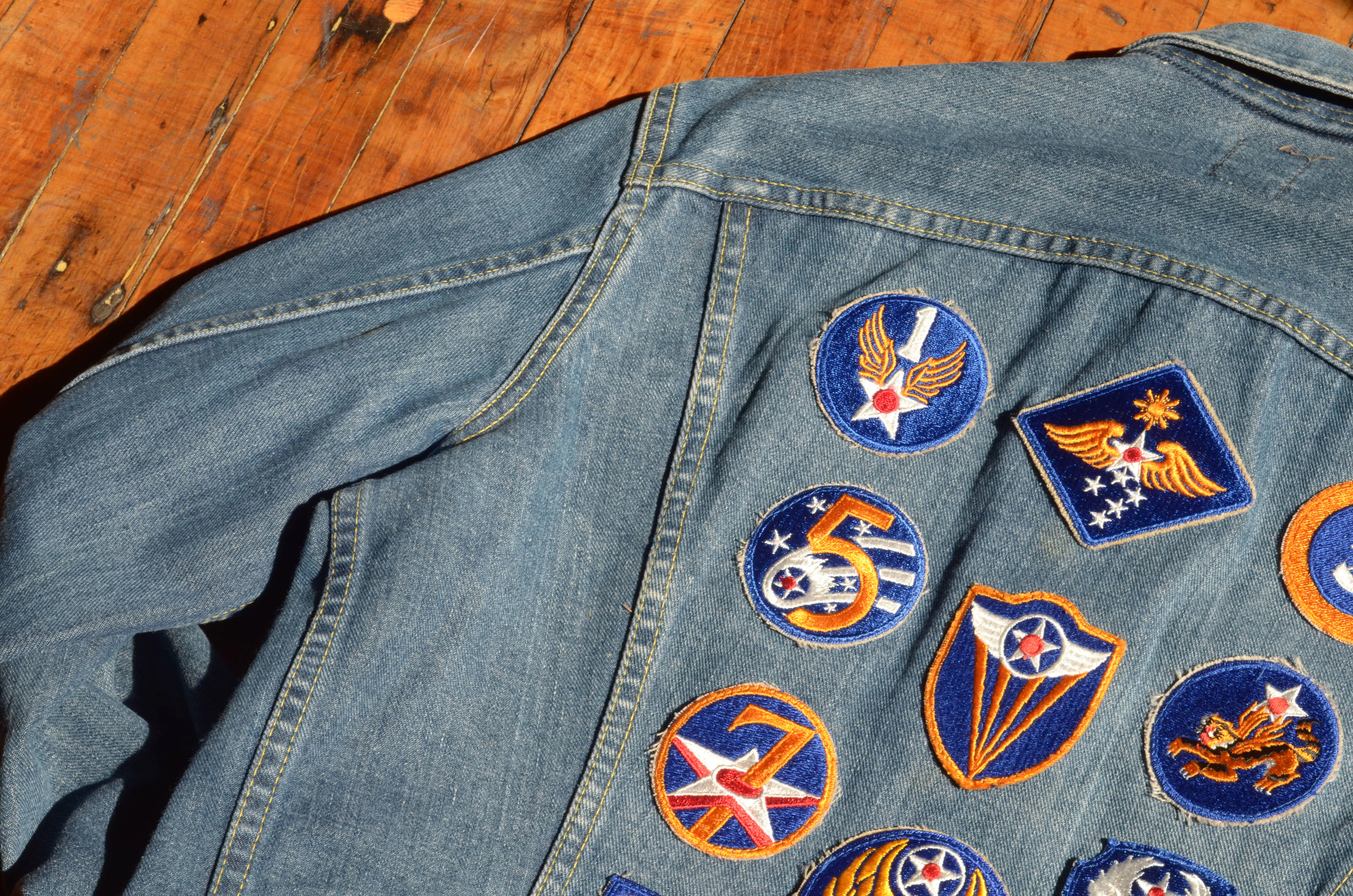 Lee - 220-J Denim Jacket with U.S. Air. Force Patches