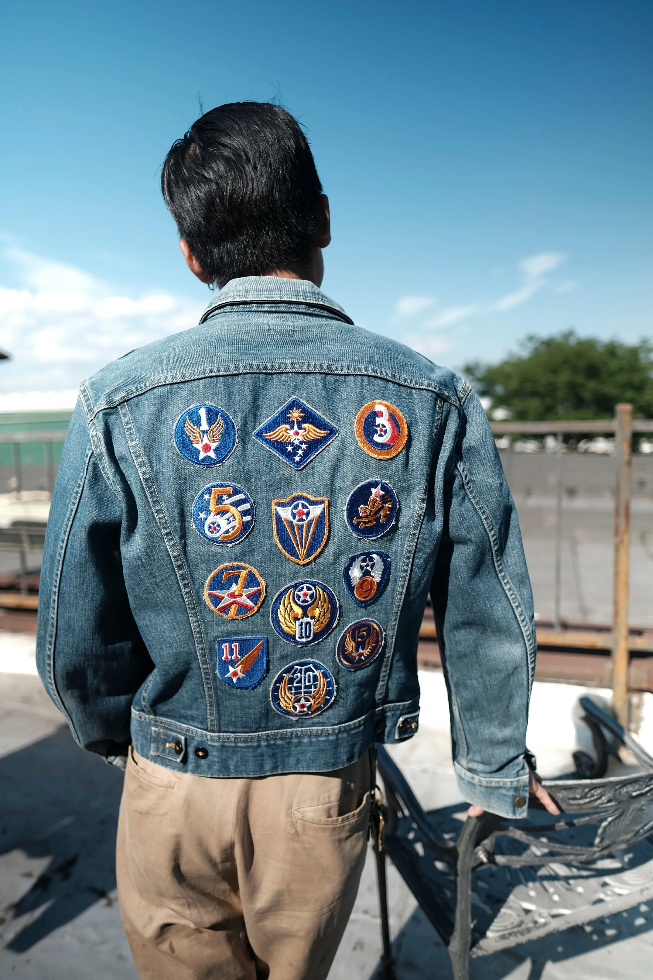 Lee - 220-J Denim Jacket with U.S. Air. Force Patches
