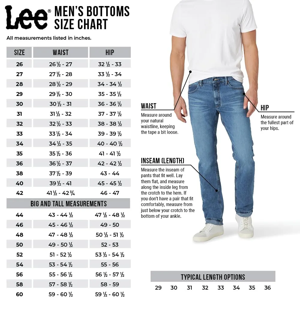 Lee Men's Big & Tall Extreme Motion Athletic Taper Jean Blue Strike 48W x 34L