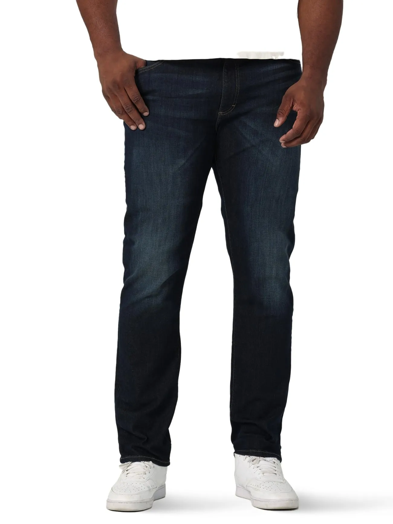 Lee Men's Big & Tall Extreme Motion Athletic Taper Jean Blue Strike 48W x 34L