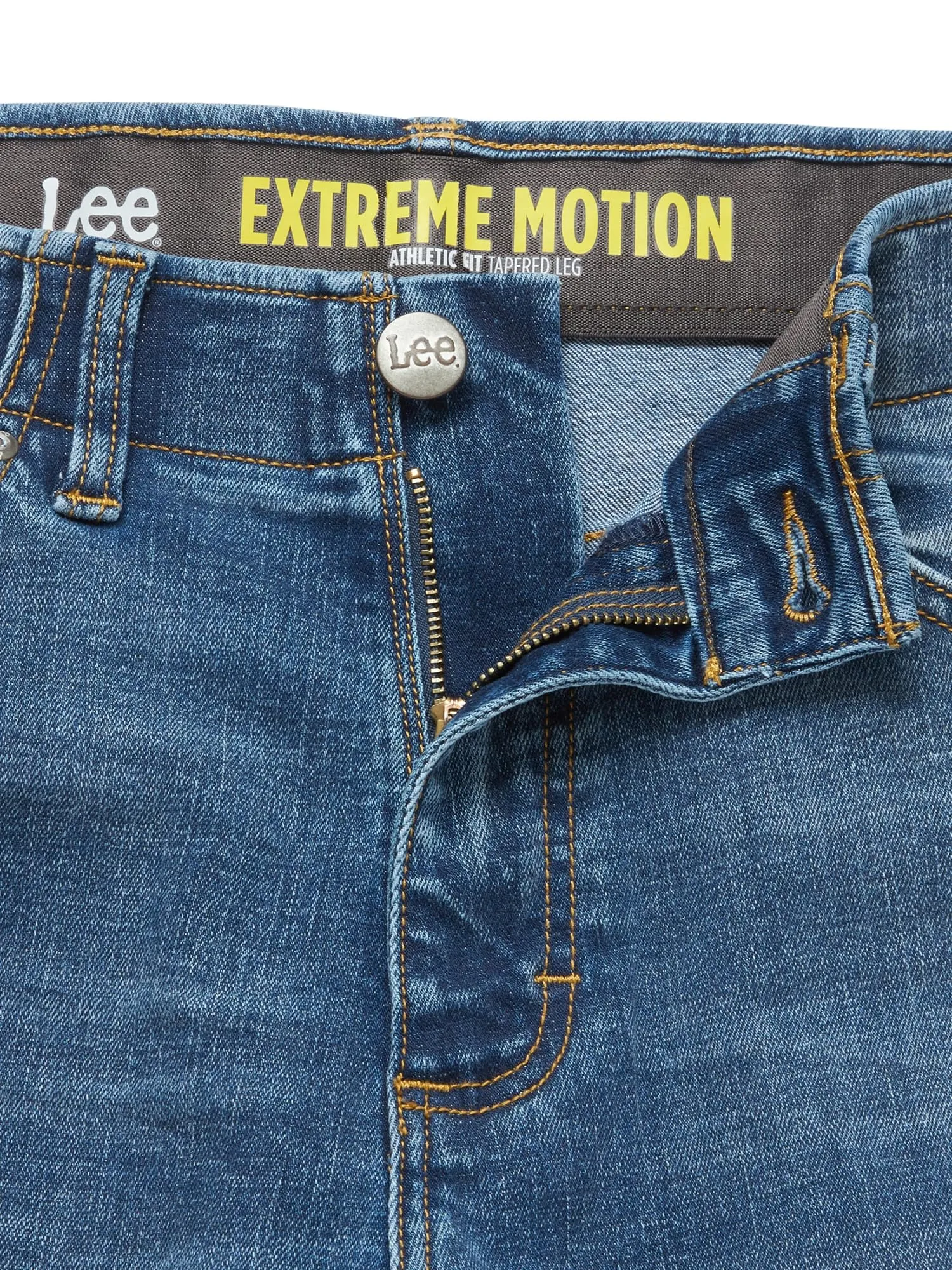 Lee Men's Big & Tall Extreme Motion Athletic Taper Jean Blue Strike 48W x 34L