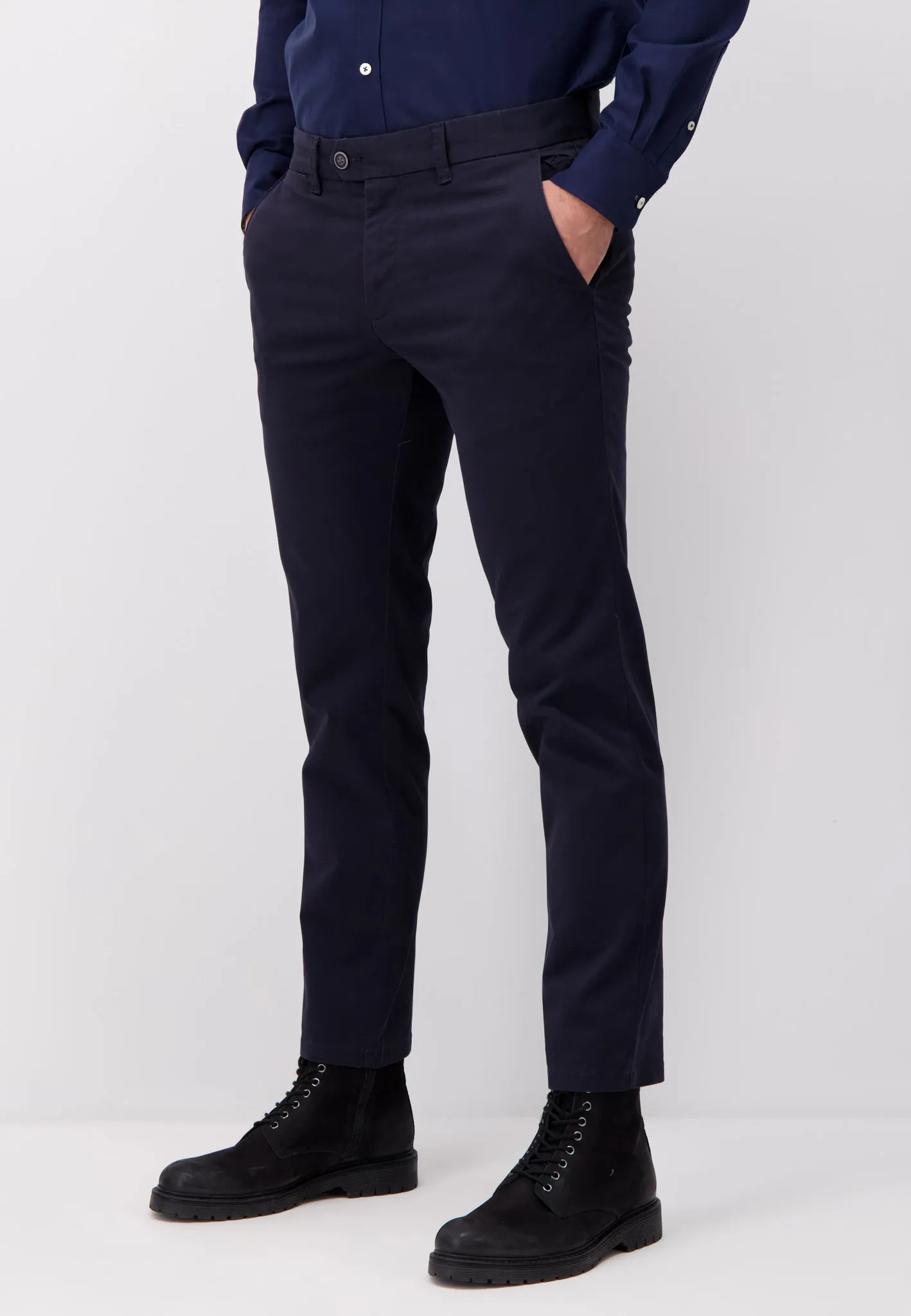 Legere Chino Hose aus Baumwollmix