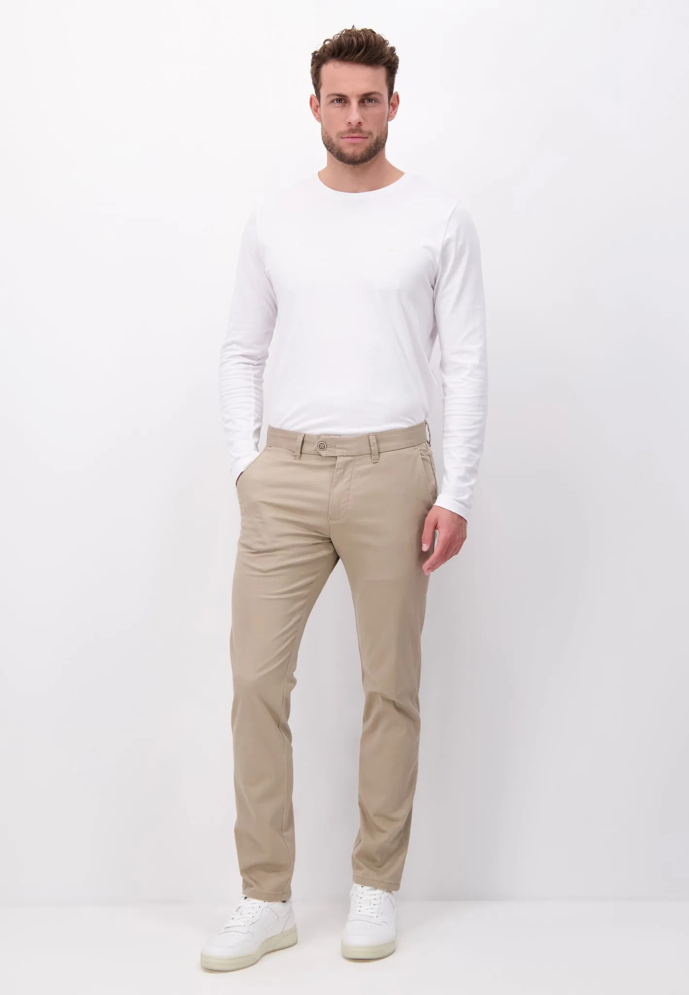 Legere Chino Hose aus Baumwollmix