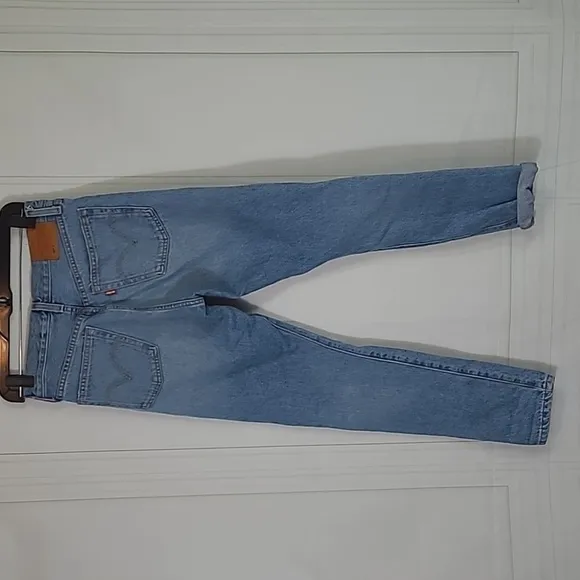 LEVIS® 501 Skinny Cropped Jeans - Button Fly Distressed – 100% Cotton W26 / L28