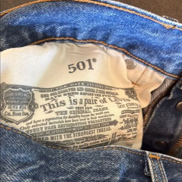 Lewis Premium 501 Cut Off Denim Blue Women's Shorts size 30