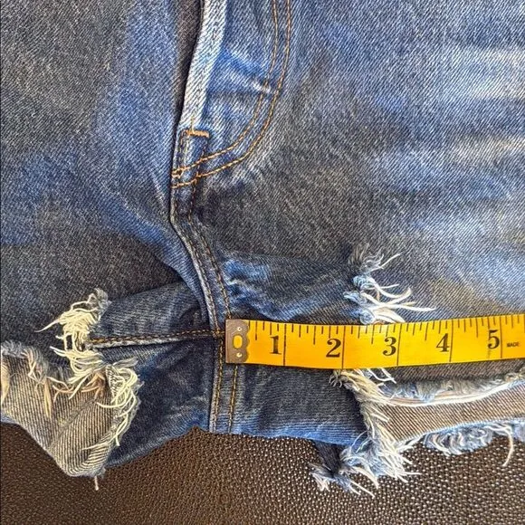 Lewis Premium 501 Cut Off Denim Blue Women's Shorts size 30