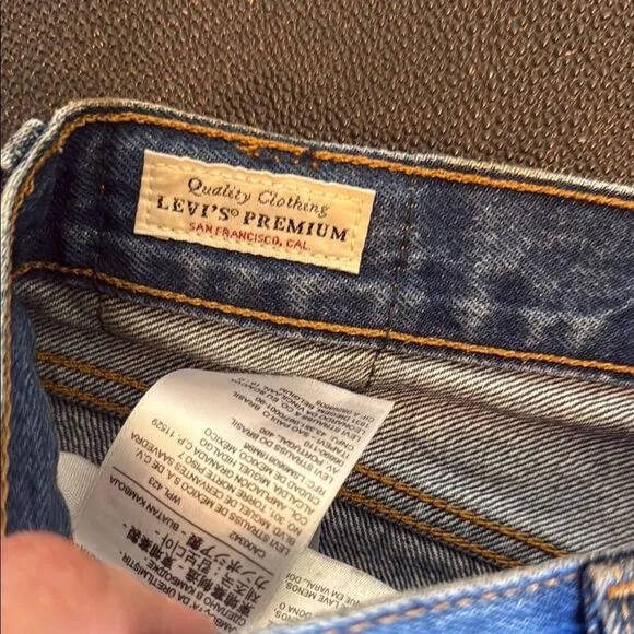 Lewis Premium 501 Cut Off Denim Blue Women's Shorts size 30