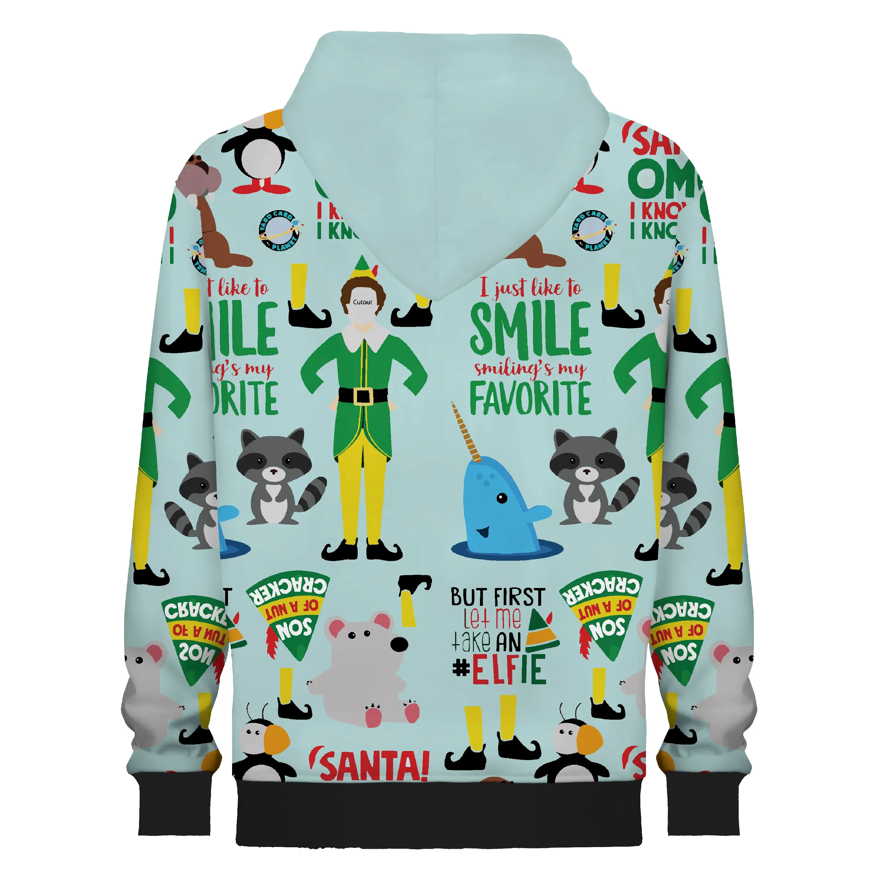 Light Green Hooded Sweatshirt