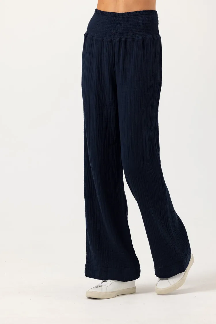 lila pants in navy