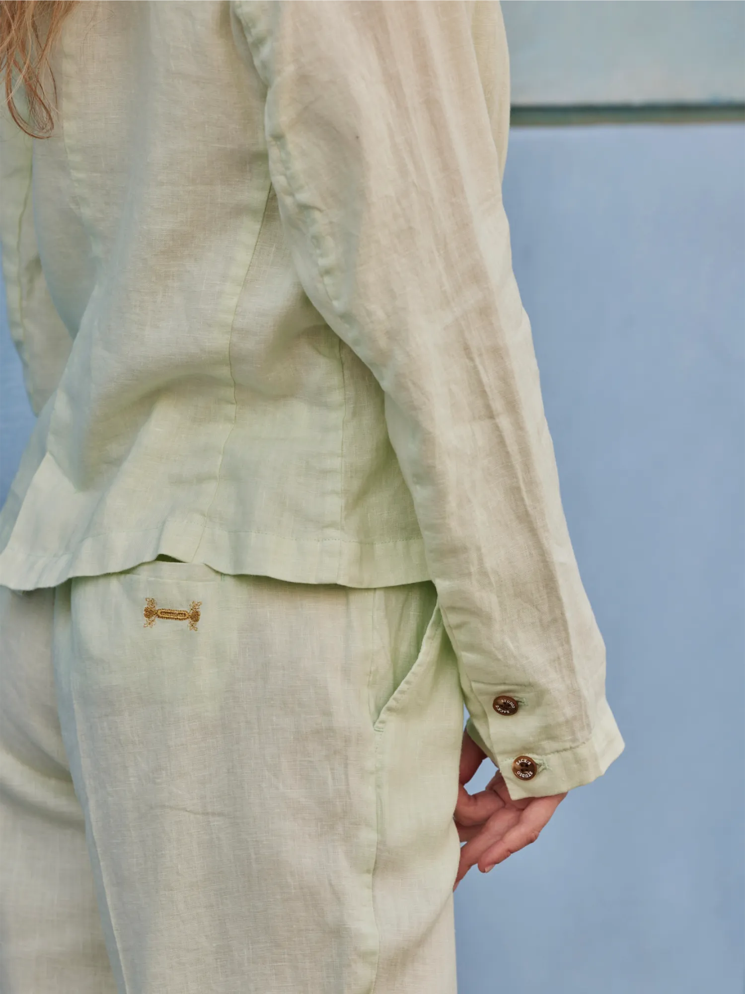 Linen chino pants
