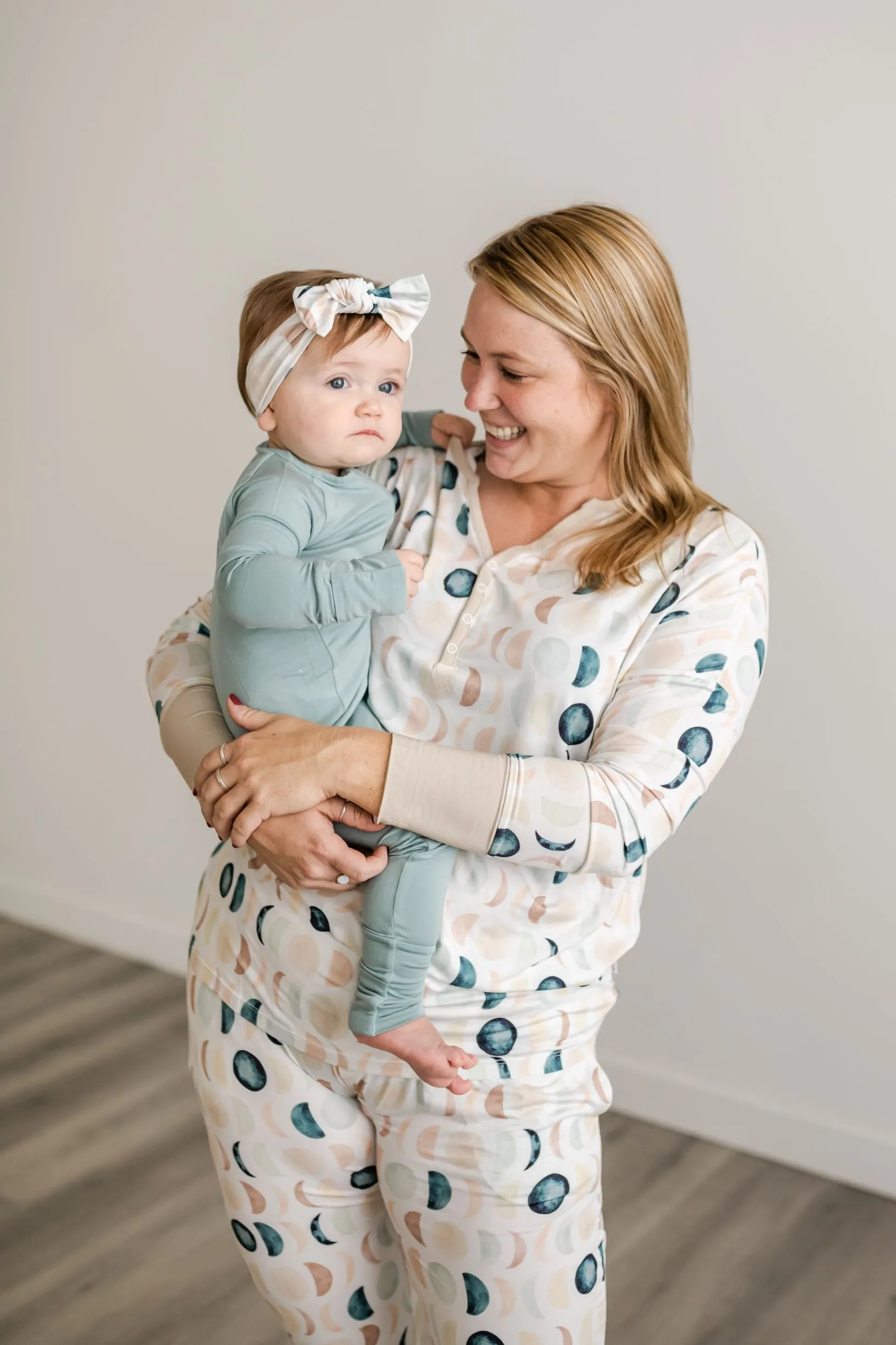 Little Sleepies Luna Neutrals Women's Two-Piece Bamboo Pajama Set