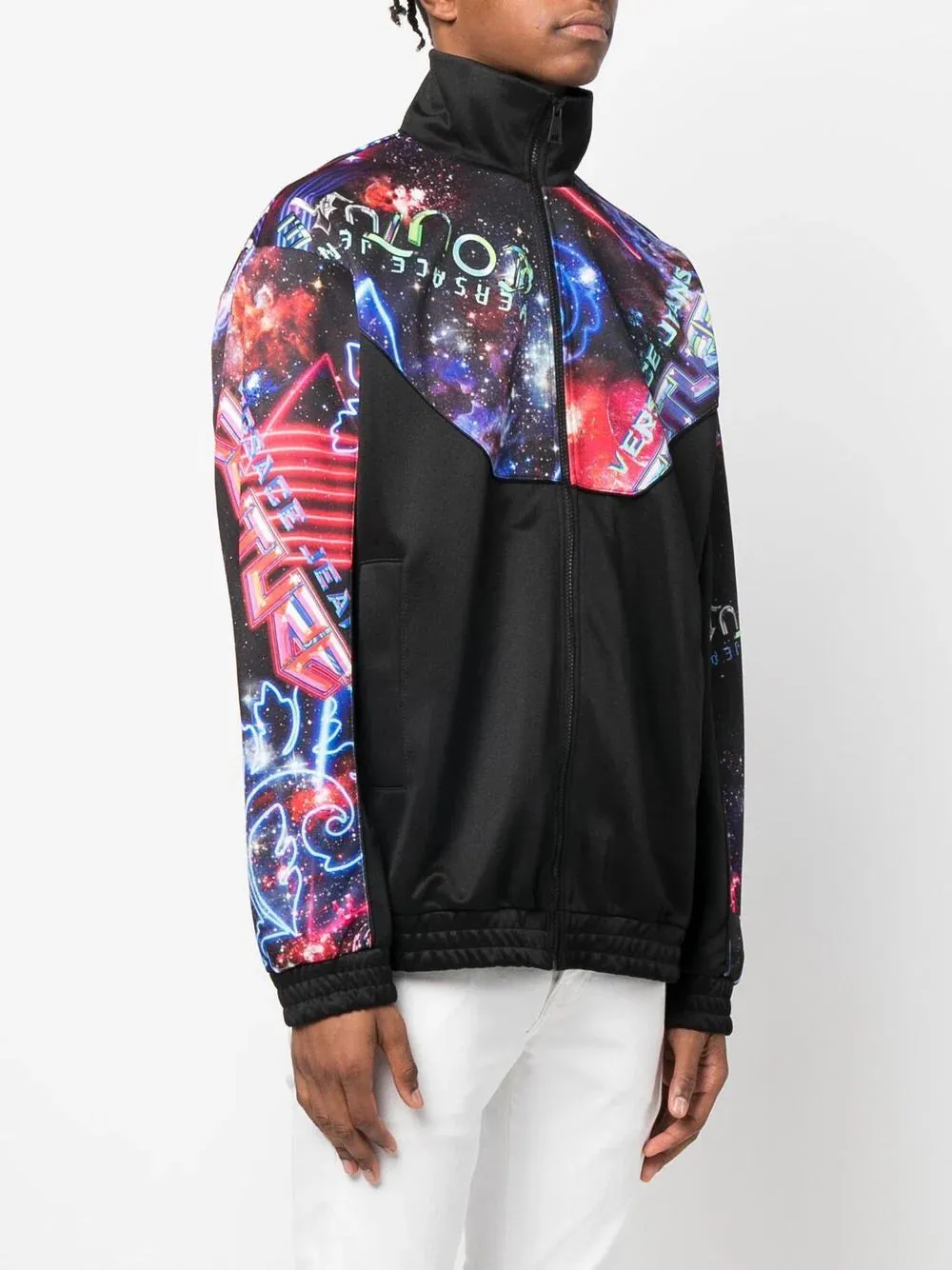 Logo Digital-Print Bomber Jacket