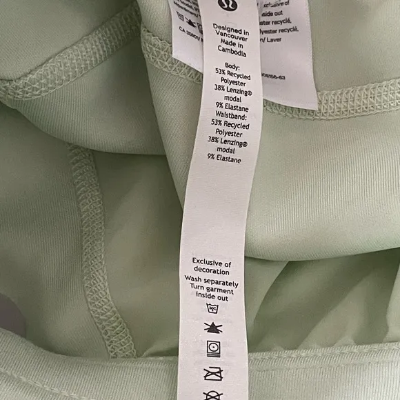 Lululemon Softstreme High-Rise Short 4&quot;Kohlrabi Light Mint Green