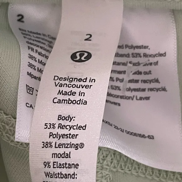 Lululemon Softstreme High-Rise Short 4&quot;Kohlrabi Light Mint Green