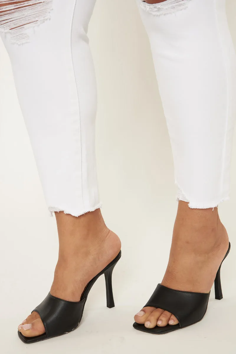 Lux Mid Rise Ankle Skinny Jeans (Plus Size)