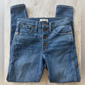 Madewell 10” High Rise Skinny Button Fly  Jeans 27
