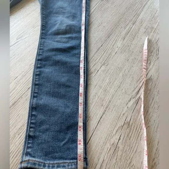 Madewell 10” High Rise Skinny Button Fly  Jeans 27