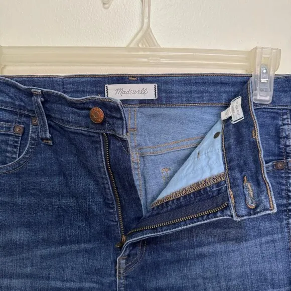 Madewell 10&quot; High-Rise Skinny Jeans in Hayes Wash/Blue color Style F4684