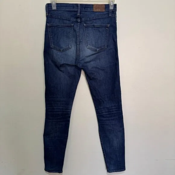 Madewell 10&quot; High-Rise Skinny Jeans in Hayes Wash/Blue color Style F4684