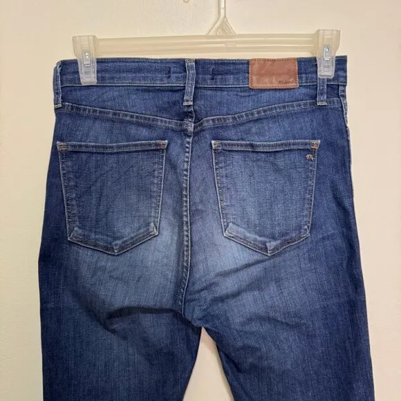 Madewell 10&quot; High-Rise Skinny Jeans in Hayes Wash/Blue color Style F4684