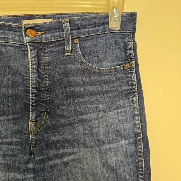 Madewell 10&quot; High-Rise Skinny Jeans in Hayes Wash/Blue color Style F4684