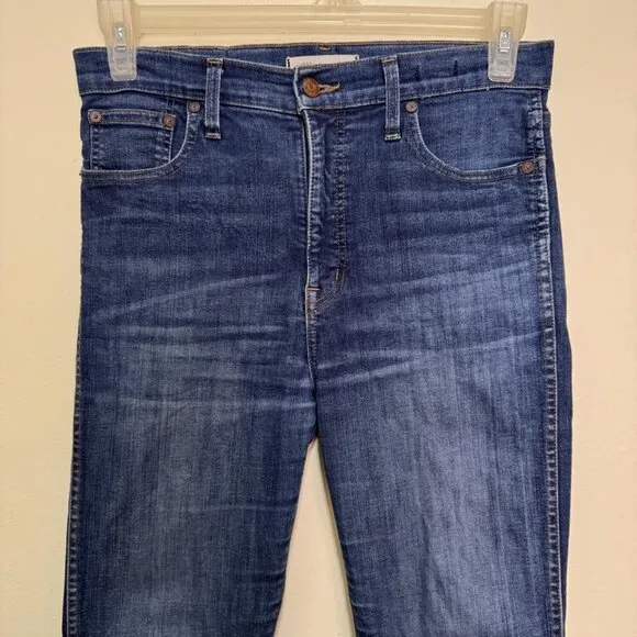 Madewell 10&quot; High-Rise Skinny Jeans in Hayes Wash/Blue color Style F4684