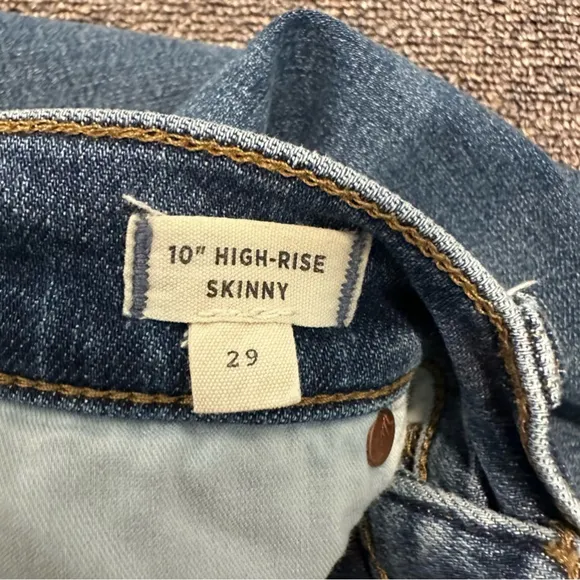 Madewell 10&quot; High-Rise Skinny Jeans TENCEL™ Denim Edition Size 29