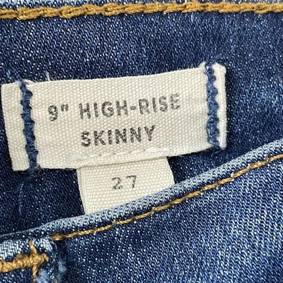 MADEWELL 9” High Rise Skinny Jeans