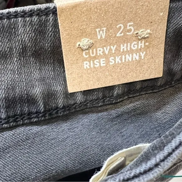 Madewell Curvy High-Rise Skinny Jeans in Black Sea